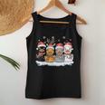Rubber Duck Squad Christmas Light Reindeer Crew Xmas Pajama Women Tank Top Personalized Gifts