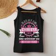 Women's Christa Name First Name Day Das Ist Ein Christa Ding S Tank Top Frauen Lustige Geschenke