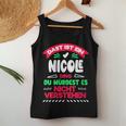 Women's Das Ist Ein Nicole Ding Du Würdest Es Nichterstehen Name With-Neck Tank Top Frauen Lustige Geschenke