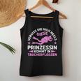 Women's Diese Prinzessin Kommt In Diving Fins Sports Diving S Tank Top Frauen Lustige Geschenke