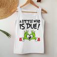Christmas Pregnancy A Little Who Is Due Mom Women Tank Top Personalized Gifts