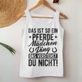 Damen Das Ist So Ein Pferdemädchen Ding Daserstehst Du Nicht Mit-Ausschnitt Tank Top Frauen Lustige Geschenke