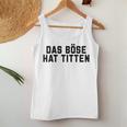 Women's Das Böse Hat Titen Titten Tittchen Teufel Teufelchen Horns Tank Top Frauen Lustige Geschenke