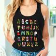 Christmas Alphabet Abc Cute Xmas Prek Teacher Women Women Tank Top Gifts for Her