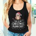 This Is My Christmas Pajama Xmas Pjs Owl Christmas Women Tank Top Gifts for Her