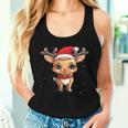 Rentier Weihnachts Red Nose Children's Women's Tank Top Frauen Geschenke für Sie