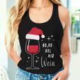 Ho Ho Hol Mir Wine Christmas Outfit Santa Hat Fun Xmas Tank Top Frauen Geschenke für Sie