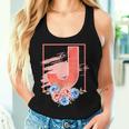 Letter J Flowers Last Name Alphabet Consonant Girl Birthday Tank Top Frauen Geschenke für Sie