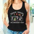 Rockin-Around The Emergency Room Skeleton Er Nurse Xmas Women Tank Top Gifts for Her