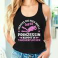 Women's Diese Prinzessin Kommt In Diving Fins Sports Diving S Tank Top Frauen Geschenke für Sie