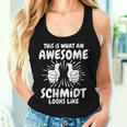 Women's Schmidt Surname Schmidt Surname Schmidt With-Neck Tank Top Frauen Geschenke für Sie