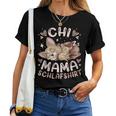 Chi Mama Schlaf Mutter Chihuahua Mit Welpe Muttertag T-shirt Frauen