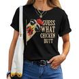 Guess What Chicken Butt Vintage Chicken Meme Women T-shirt