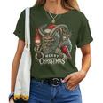 Goth Santa Claus Gothic For Krampus Ugly Christmas Women T-shirt
