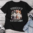 Crazy Cats Lady Cats Slogan T-shirt Frauen Lustige Geschenke