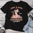 Just A Girl Who Loves Hognose Snakes Women T-shirt Unique Gifts