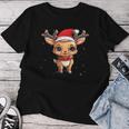 Rentier Weihnachts Red Nose Children's Women's T-shirt Frauen Lustige Geschenke