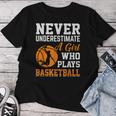 Unterschätze Niemals Ein Girl Das Basketball Plays T-shirt Frauen Lustige Geschenke