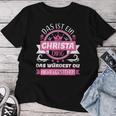 Women's Christa Name First Name Day Das Ist Ein Christa Ding S T-shirt Frauen Lustige Geschenke