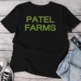 Women's Patel Farms Squad Family Reunion Last Name Team T-shirt Frauen Lustige Geschenke