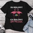 Women's Wine Sparkling Wine Prosecco Du Bekloppt Ich Bekloppt Wir Friends S T-shirt Frauen Lustige Geschenke