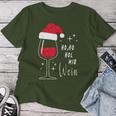 Ho Ho Hol Mir Wine Christmas Outfit Santa Hat Fun Xmas T-shirt Frauen Lustige Geschenke