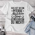 Damen Das Ist So Ein Pferdemädchen Ding Daserstehst Du Nicht Mit-Ausschnitt T-shirt Frauen Lustige Geschenke