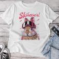 Skihaserl Apres Ski Haserl Skier Winter Women's Pink T-shirt Frauen Lustige Geschenke