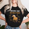 Anatomy Of A Haflinger Pony Haflinger Horse T-shirt Frauen Geschenke für Sie