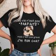 Laie N'est Pas Parfaite Cadeau Chat Humour T-shirt femme Cadeaux pour elle