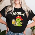 Löschzug Feuerwehr Beer Dino Fireman T-shirt Frauen Geschenke für Sie