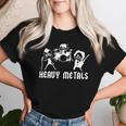 Teacher Saying Heavy Metals Rocks Chemistry Music Love Women T-shirt Gifts for Her
