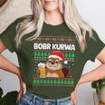 Bòbr Kurwa Bober X Xmas Christmas Beer Kurwa Bober Xmas Beer T-shirt Frauen Geschenke für Sie