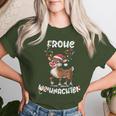 Christmas Women's Reindeer Merry Christmas Xmas T-shirt Frauen Geschenke für Sie