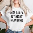 Women's Mea Culpa Ist Nicht Mein Ding Blue T-shirt Frauen Geschenke für Sie