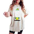 I Just Like To Teach Teachings My Favorite Elf Teacher Women's Oversized Comfort T-shirt Ivory