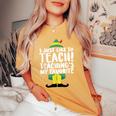 I Just Like To Teach Teachings My Favorite Elf Teacher Women's Oversized Comfort T-shirt Mustard