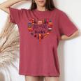 Cute Just A Girl Who Loves Books Heart Shape Reader Women's Oversized Comfort T-shirt Chalky Mint Cute Just A Girl Who Loves Books Heart Shape Reader Women's Oversized Comfort T-shirt Chalky Mint