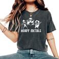 Teacher Saying Heavy Metals Rocks Chemistry Music Love Women's Oversized Comfort T-Shirt Pepper