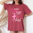 Team Sugar Plum Fairy Nutcracker Ballet Dance Christmas Girl Women's Oversized Comfort T-Shirt Blue Jean