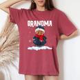 Cute Christmas Matching Family Grandma Gingerbread Women Women's Oversized Comfort Colors T-Shirt Crimson