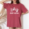 Teacher Saying Heavy Metals Rocks Chemistry Music Love Women's Oversized Comfort T-Shirt Crimson