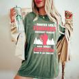 Citation Drôle De Chasse Pour Un Chasseuse T-shirt oversize confortable pour femme Moss