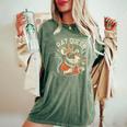 Rat Lover About Rats Queen Wearing Crown Women's Oversized Comfort T-Shirt Moss