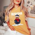 Cute Christmas Matching Family Grandma Gingerbread Women Women's Oversized Comfort Colors T-Shirt Mustard