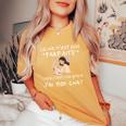 Laie N'est Pas Parfaite Cadeau Chat Humour T-shirt oversize confortable pour femme Mustard