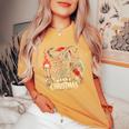Goth Santa Claus Gothic For Krampus Ugly Christmas Women's Oversized Comfort T-Shirt Yam