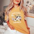 Just A Girl Who Loves Animals For Girls Who Love Animals Women's Oversized Comfort T-Shirt Yam