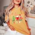 Just A Girl Who Loves Christmas Holiday Vibes Xmas Women's Oversized Comfort T-Shirt Yam