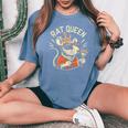 Rat Lover About Rats Queen Wearing Crown Women's Oversized Comfort T-Shirt Blue Jean